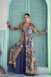 Saheen By Gulkayra Real Chinon Digital Embroiderey Indo Western 